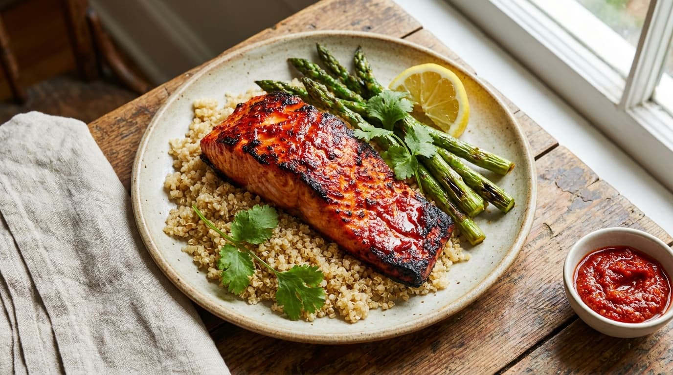 harissa-glazed-salmon-quinoa