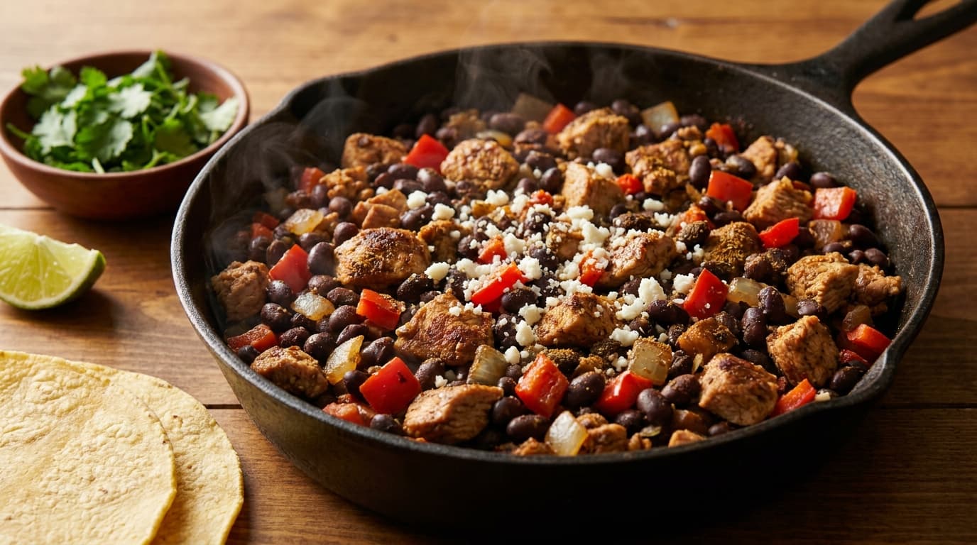 mexican-turkey-black-bean-skillet